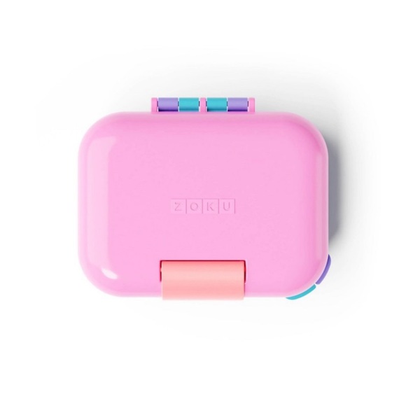 ZOKU PLASTIC NEAT BENTO JR. BOX PINK - Picture 3 of 5